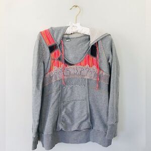 Free people | vintage grey hoodie | size small